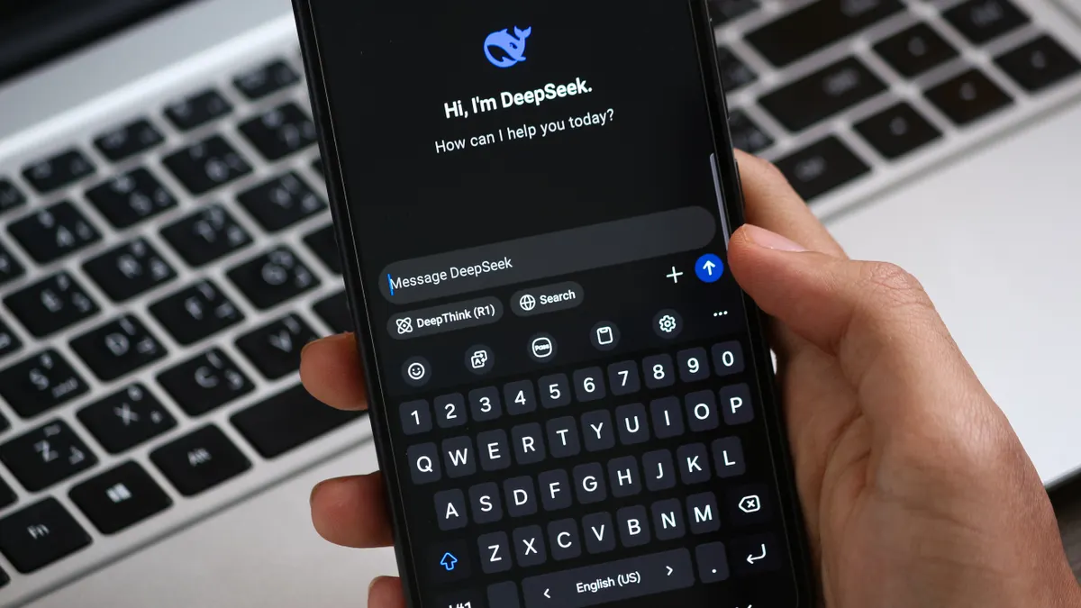 Bing AI search & tools — The Complete Guide Bing AI search & tools — The Complete Guide — Person Holding Smartphone with AI Chat Interface