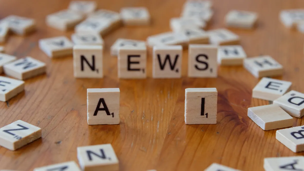 Structured Content Strategies to Improve Bing AI Answer Quality — AI News Concept with Scrabble Letters